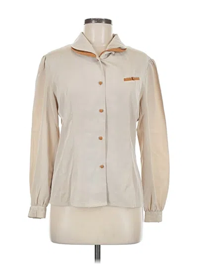 Pre-owned Assorted Brands Long Sleeve Blouse In Ivory