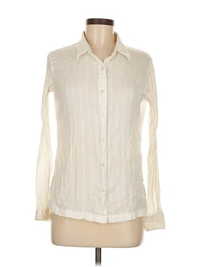 Pre-owned Assorted Brands Long Sleeve Blouse In Ivory
