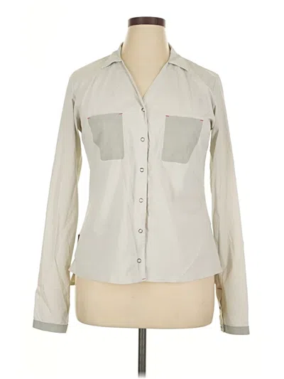 Pre-owned Assorted Brands Long Sleeve Blouse In Ivory