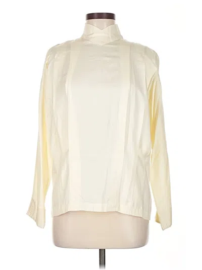 Pre-owned Assorted Brands Long Sleeve Blouse In Ivory