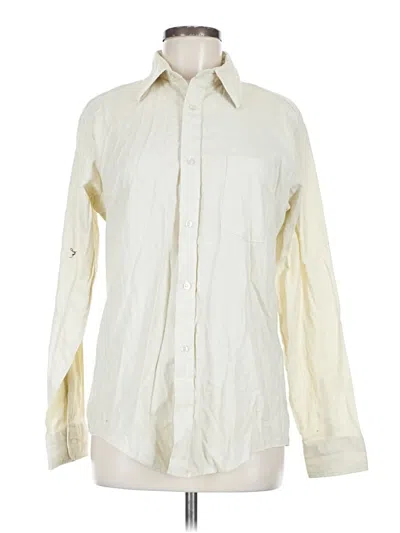 Pre-owned Assorted Brands Long Sleeve Blouse In Ivory