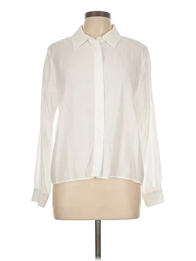 Pre-owned Assorted Brands Long Sleeve Blouse In Ivory