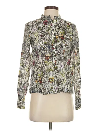 Pre-owned Assorted Brands Long Sleeve Blouse In Ivory