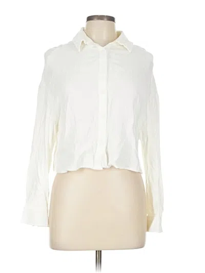 Pre-owned Assorted Brands Long Sleeve Blouse In Ivory
