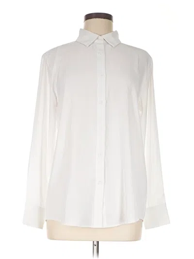 Pre-owned Assorted Brands Long Sleeve Blouse In Ivory