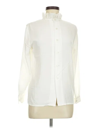 Pre-owned Assorted Brands Long Sleeve Blouse In Ivory
