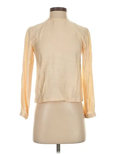 Pre-owned Assorted Brands Long Sleeve Blouse In Ivory