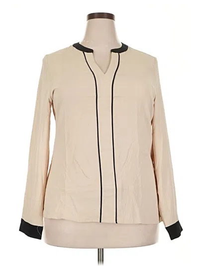Assorted Brands Long Sleeve Blouse In Ivory