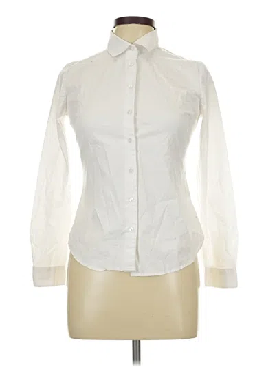 Pre-owned Assorted Brands Long Sleeve Blouse In Ivory