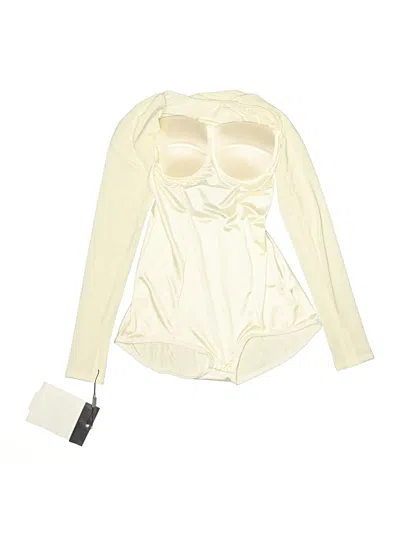 Pre-owned Assorted Brands Long Sleeve Blouse In Ivory