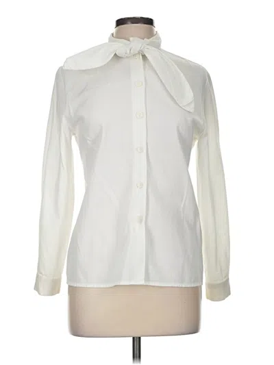 Pre-owned Assorted Brands Long Sleeve Blouse In Ivory