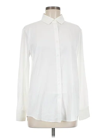 Pre-owned Assorted Brands Long Sleeve Blouse In Ivory
