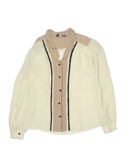 Pre-owned Assorted Brands Kids' Long Sleeve Blouse In Ivory