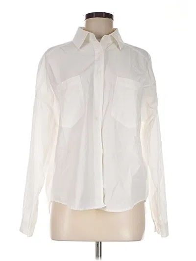 Pre-owned Assorted Brands Long Sleeve Blouse In Ivory