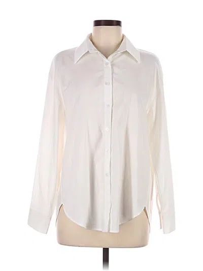 Pre-owned Assorted Brands Long Sleeve Blouse In Ivory