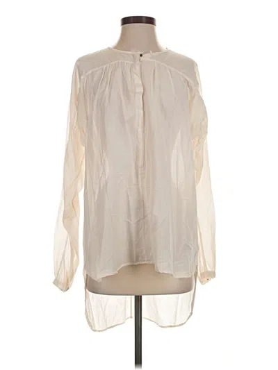 Pre-owned Assorted Brands Long Sleeve Blouse In Ivory