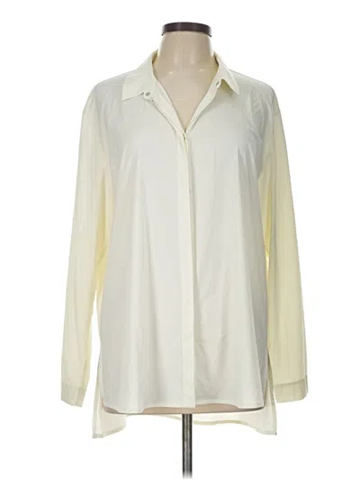 Pre-owned Assorted Brands Long Sleeve Blouse In Ivory