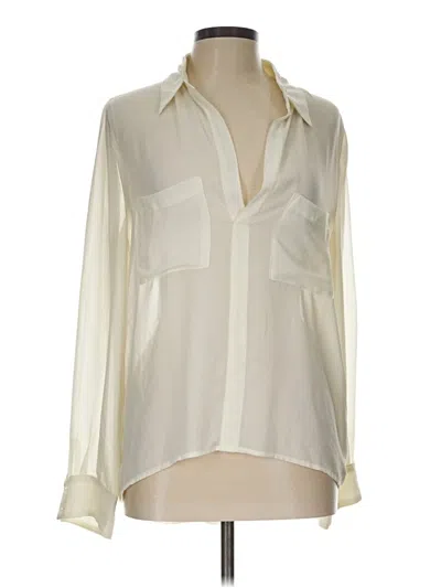 Pre-owned Assorted Brands Long Sleeve Blouse In Ivory
