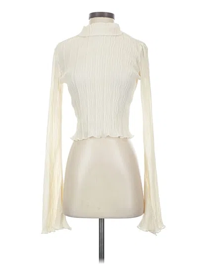 Pre-owned Assorted Brands Long Sleeve Blouse In Ivory