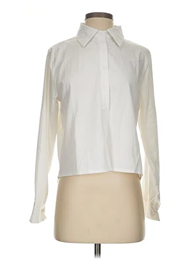 Pre-owned Assorted Brands Long Sleeve Blouse In Ivory