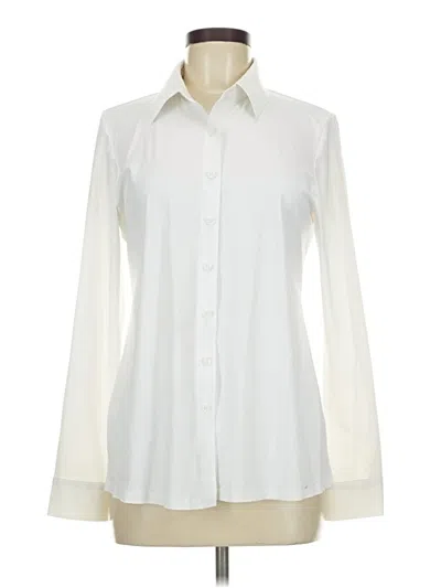 Pre-owned Assorted Brands Long Sleeve Blouse In Ivory