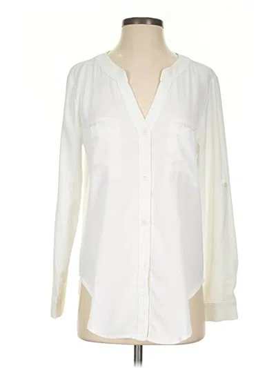 Pre-owned Assorted Brands Long Sleeve Blouse In Ivory