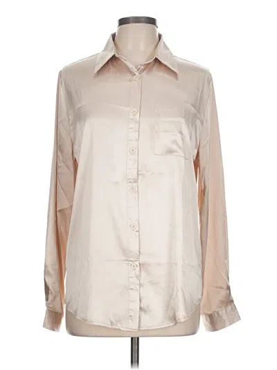 Pre-owned Assorted Brands Long Sleeve Blouse In Ivory
