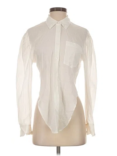 Pre-owned Assorted Brands Long Sleeve Blouse In Ivory