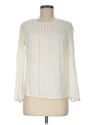 Pre-owned Assorted Brands Long Sleeve Blouse In Ivory
