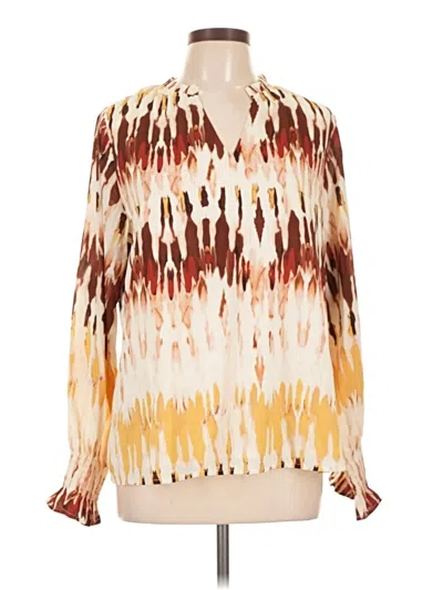 Assorted Brands Long Sleeve Blouse In Ivory