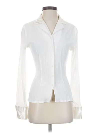 Pre-owned Assorted Brands Long Sleeve Blouse In Ivory