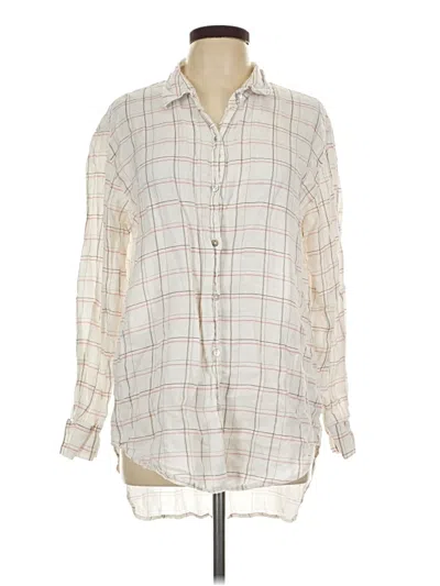 Pre-owned Assorted Brands Long Sleeve Blouse In Ivory