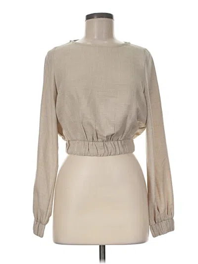 Assorted Brands Long Sleeve Blouse In Neutral