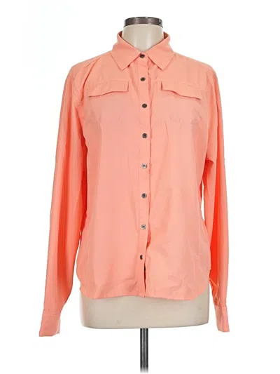 Pre-owned Assorted Brands Long Sleeve Blouse In Orange