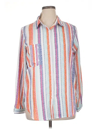 Assorted Brands Long Sleeve Blouse In Orange