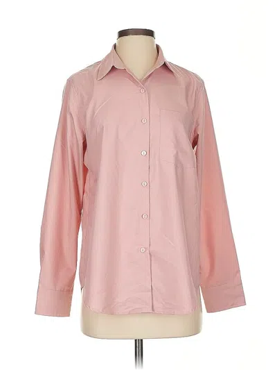 Pre-owned Assorted Brands Long Sleeve Blouse In Pink