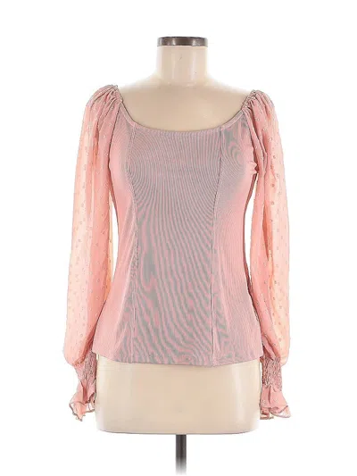 Assorted Brands Long Sleeve Blouse In Pink