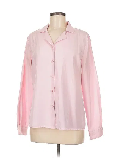 Pre-owned Assorted Brands Long Sleeve Blouse In Pink