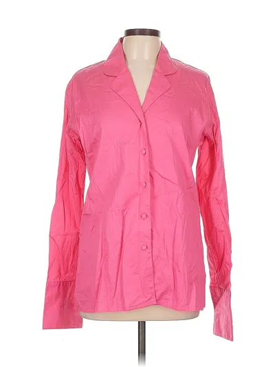 Pre-owned Assorted Brands Long Sleeve Blouse In Pink