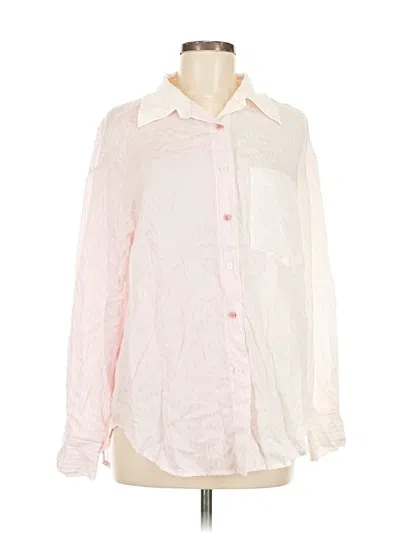 Pre-owned Assorted Brands Long Sleeve Blouse In Pink
