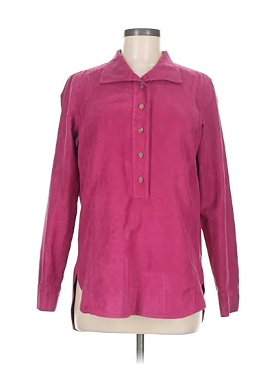 Pre-owned Assorted Brands Long Sleeve Blouse In Pink