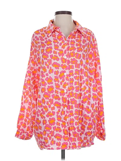 Assorted Brands Long Sleeve Blouse In Pink