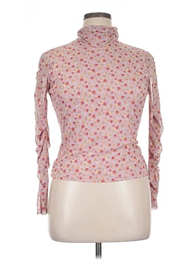 Pre-owned Assorted Brands Long Sleeve Blouse In Pink