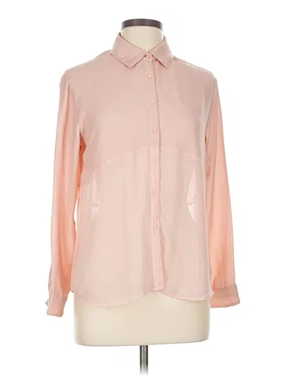 Pre-owned Assorted Brands Long Sleeve Blouse In Pink