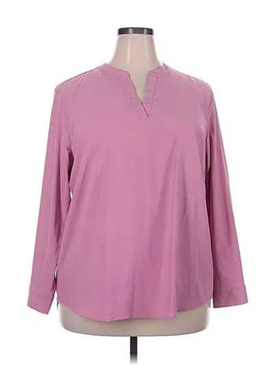 Pre-owned Assorted Brands Long Sleeve Blouse In Pink