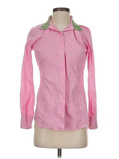 Pre-owned Assorted Brands Long Sleeve Blouse In Pink