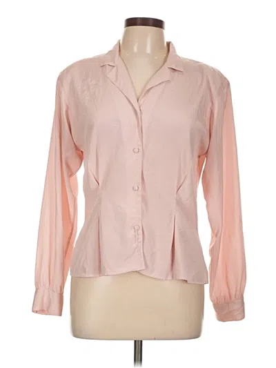 Pre-owned Assorted Brands Long Sleeve Blouse In Pink