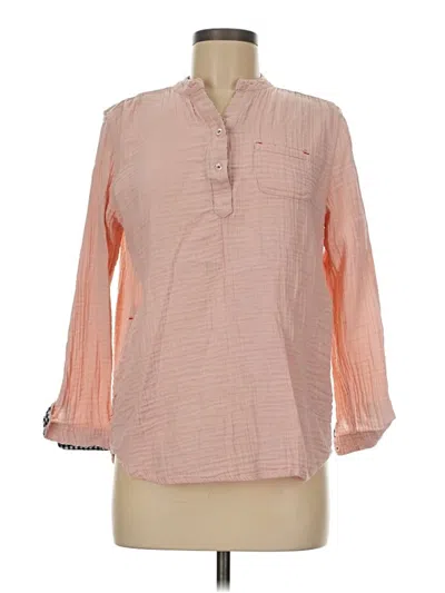Pre-owned Assorted Brands Long Sleeve Blouse In Pink