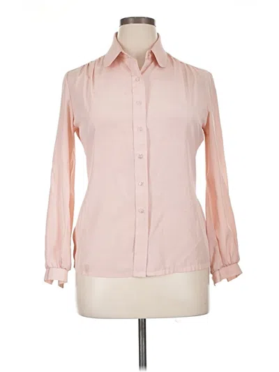 Pre-owned Assorted Brands Long Sleeve Blouse In Pink