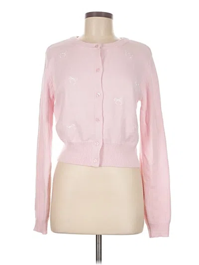 Pre-owned Assorted Brands Long Sleeve Blouse In Pink